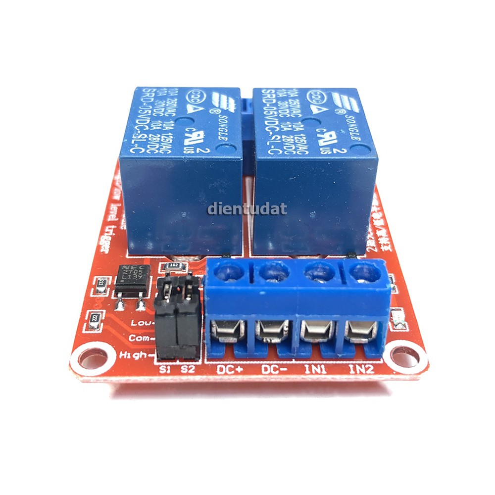 Module 2 Relay Kích High/Low 5VDC