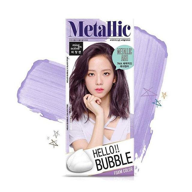 Thuốc Nhuộm Tóc tại nhà gội nhuộm Hello Bubble Foam Mise En Scene mẫu Black pink phong cách Hàn Quốc nhanh và hiệu quả