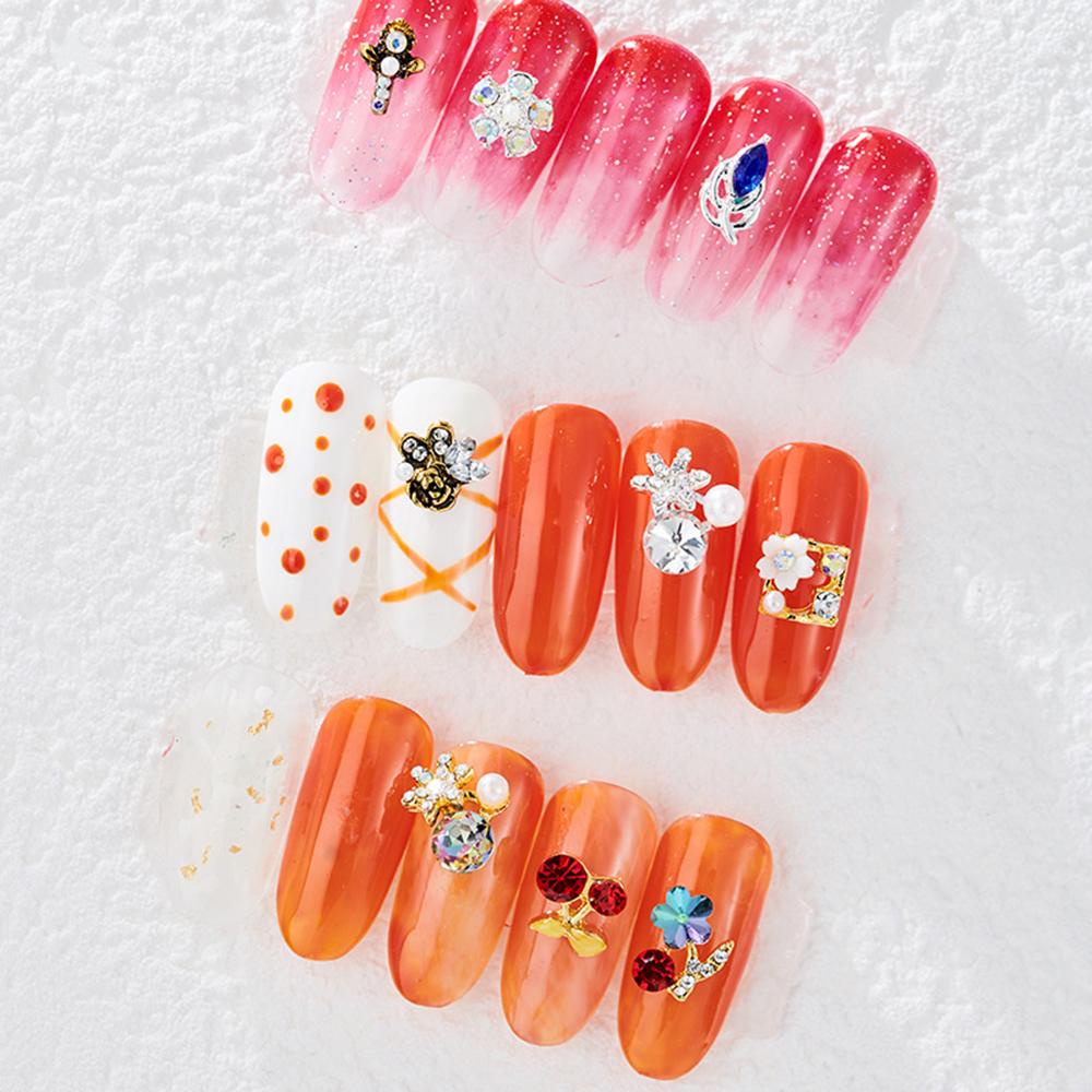 Phụ Kiện Trang Trí Móng Tay Bằng Hợp Kim Họa Tiết Hoa 3D Xinh Xắn