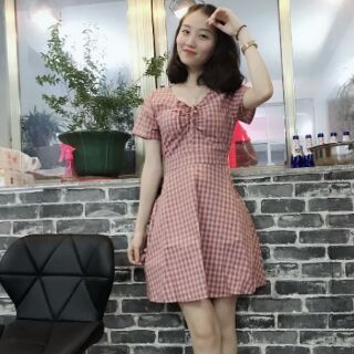 Váy caro vintage