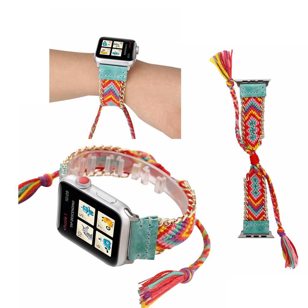 Dây đeo nylon cho đồng hồ thông minh apple watch series se / 6 / 5 4 / 3 / 2 / 1