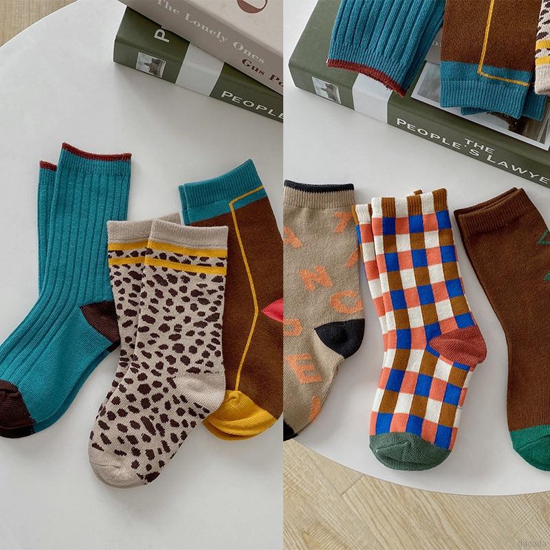 Set 3 Đôi Vớ Cotton Xinh Xắn Dành Cho Bé Gái