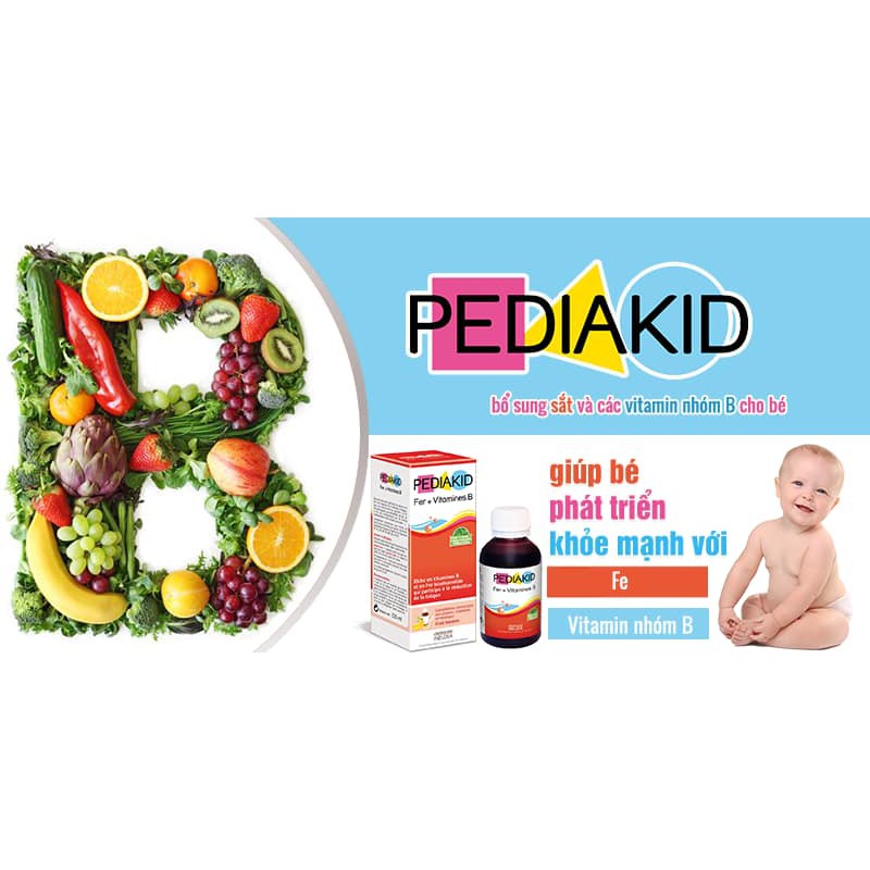 Pediakid bổ sung Sắt và Vitamin B cho bé