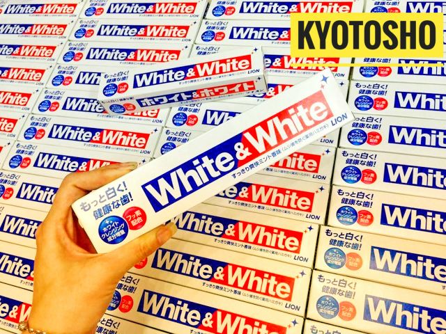 Kem Đánh Răng White &amp; White Lion Nhật Bản 150g
