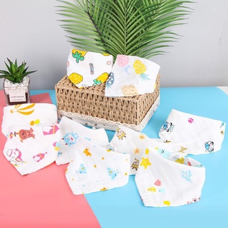 Yếm tam giác xô cúc bấm 4 lớp in hình dễ thương cho bé trai bé gái 1 yếm