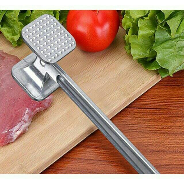 Búa dập thịt, dập tỏi đa năng 2 mặt Loại to