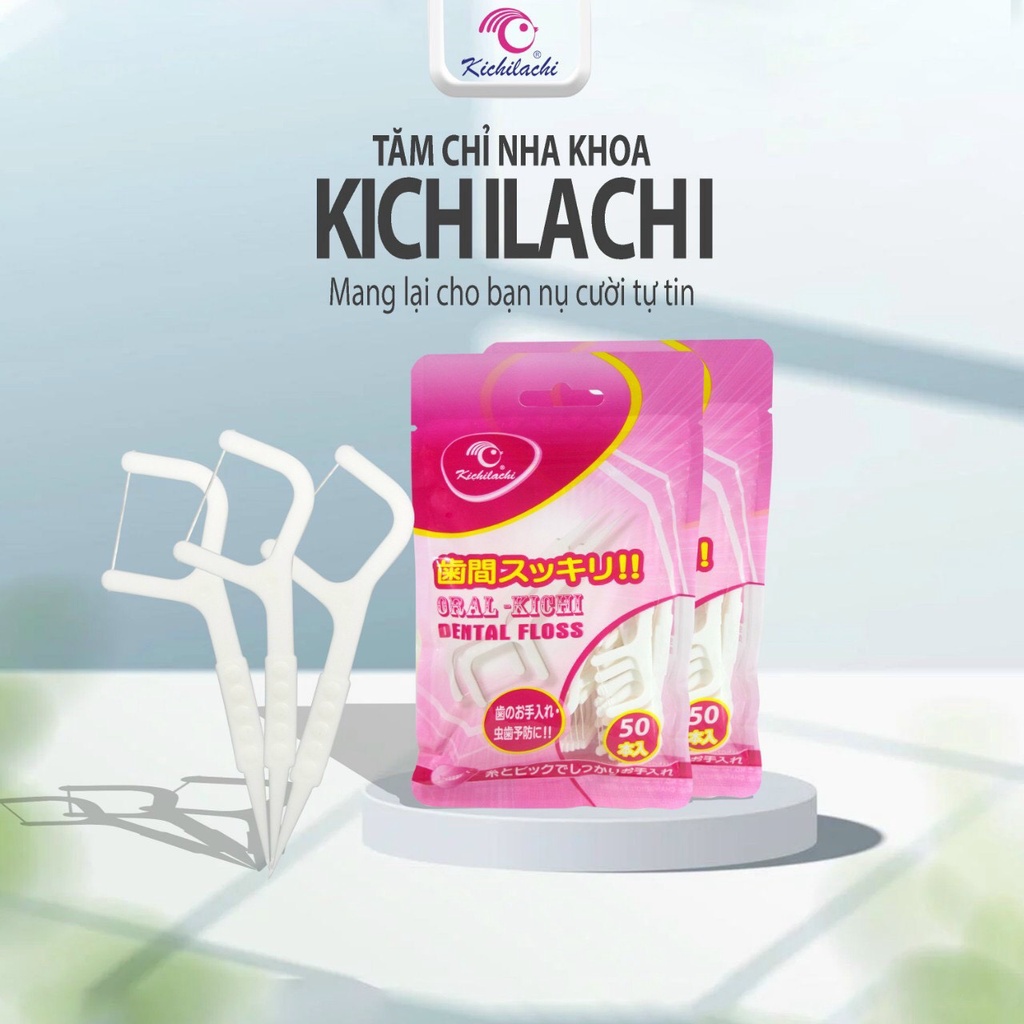 Tăm Chỉ Nha Khoa Oral - kichi Gói 50 QUE