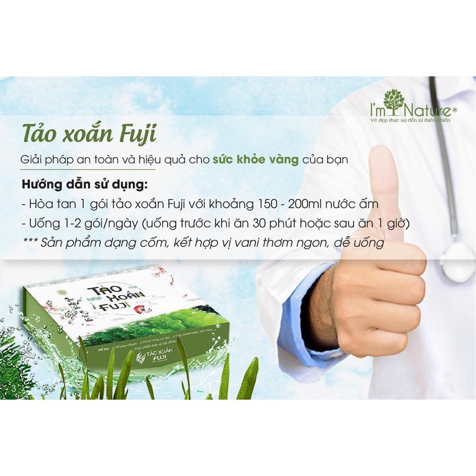 5 Gói Tảo Xoắn Diệp Lục Fuji I'm Nature Chính Hãng - Set Dùng Thử