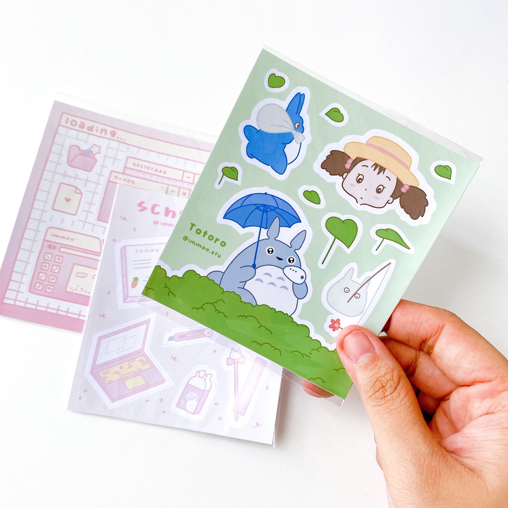 Sticker Dễ Thương Thiệt Kế Bởi Immoo  - Hidari