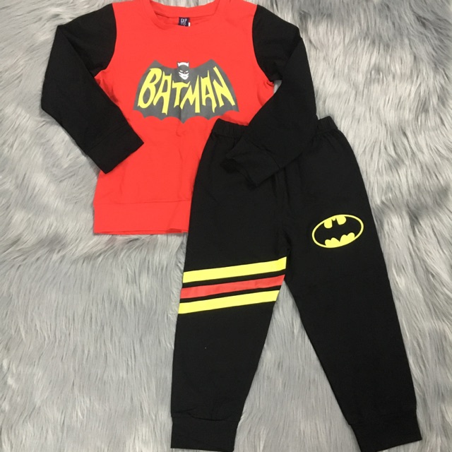 Bộ đồ ngủ tay dài Bat Man cho bé trai ( hàng Gap xuất cao cấp)