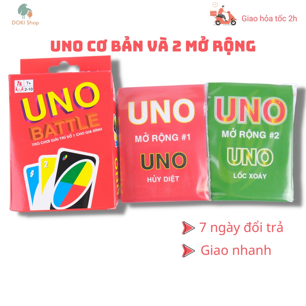 Bài UNO cơ bản và 2 bản mở rộng