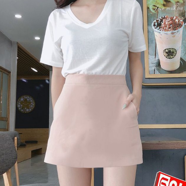 Ảnh Thật Chân Váy Chữ A Túi Xéo Xinh Laca Store H1-1
