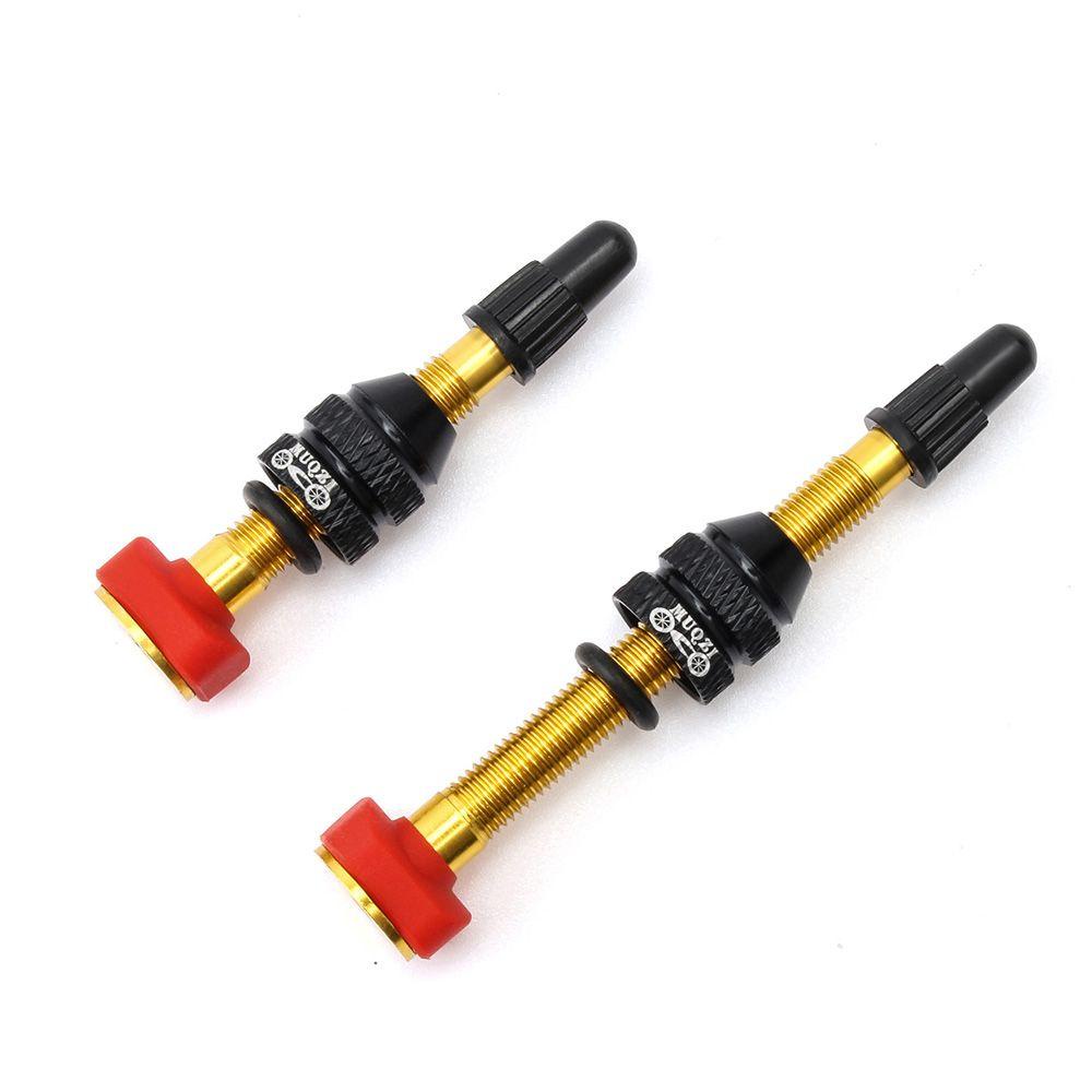 MUVAKO Tubeless Tire Valve 4 Colors Outdoor Tool CNC Alloy Nipple Bicycle Tubeless Rim