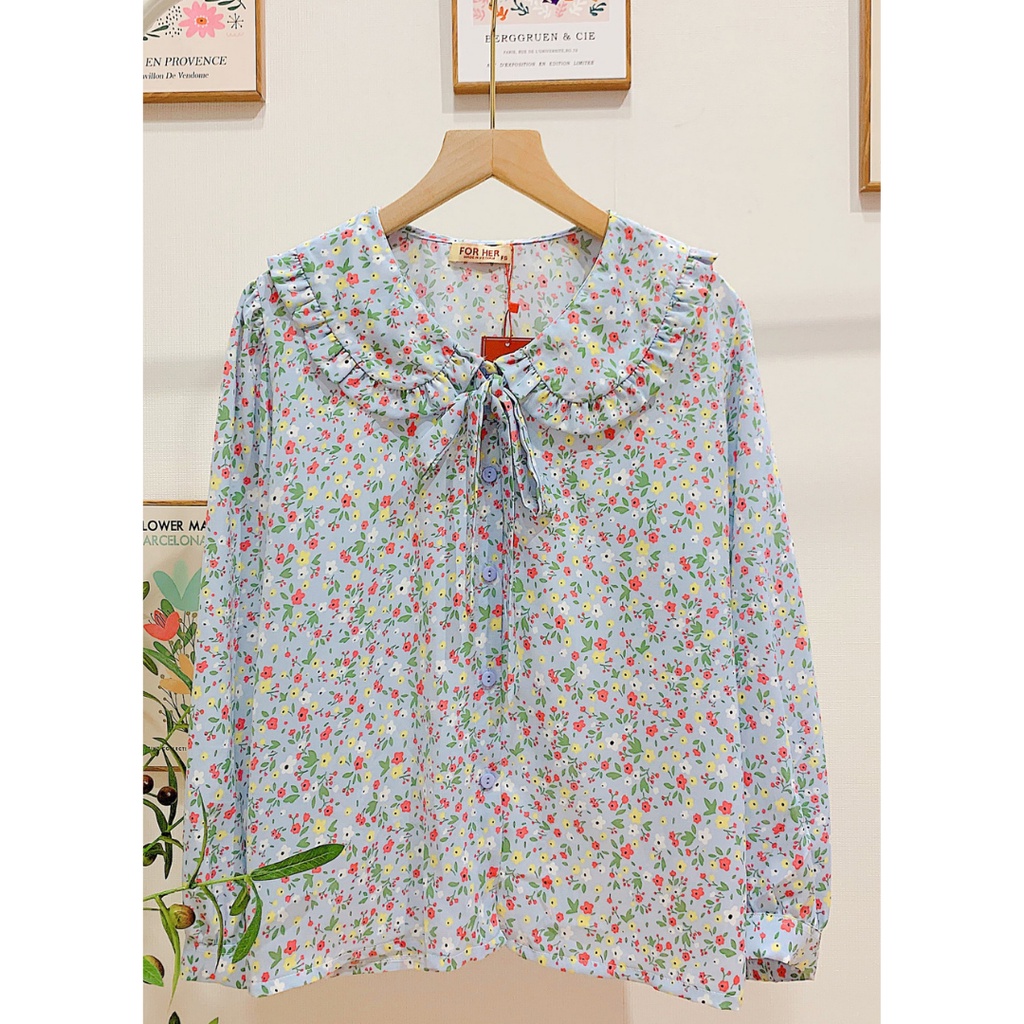 Áo Cột Nơ FOR HER Bèo Hoa AO0614