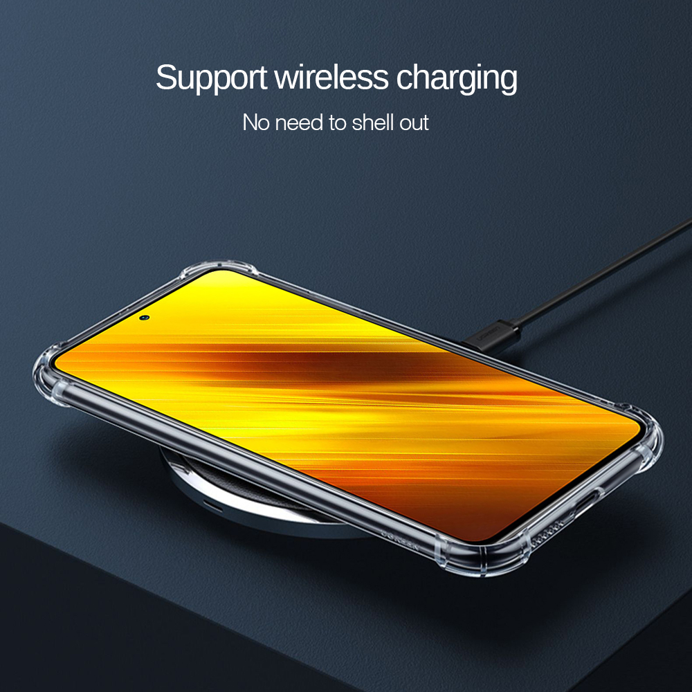 Ốp điện thoại silicone trong suốt chống rơi cho Xiaomi Poco X3 X2 F2 M2 Pro Xiaomi MI10T pro Redmi 9 8 Pro Max 9s Pocox3