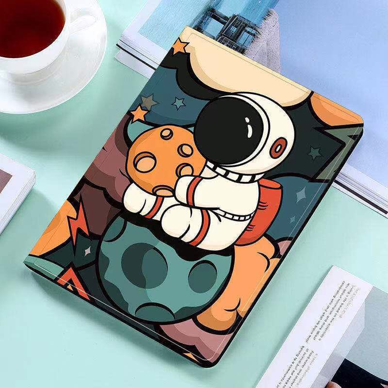 Ốp Máy Tính Bảng Họa Tiết Phi Hành Gia Hoạt Hình Cho iPad Gen9 10.2 Gen7 2019 Gen8 2019Air3 10.5 Air3 mini 1/2/3/4/5