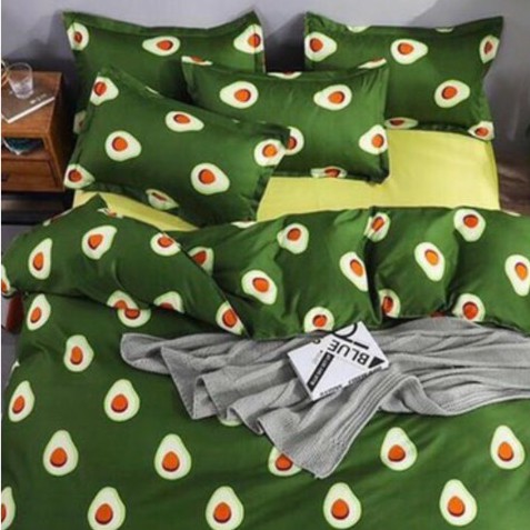 Trọn Bộ 5 món vỏ Chăn Ga Gối Cotton Poly Nhập Khẩu ( gạt ngang ảnh xem thêm mẫu)