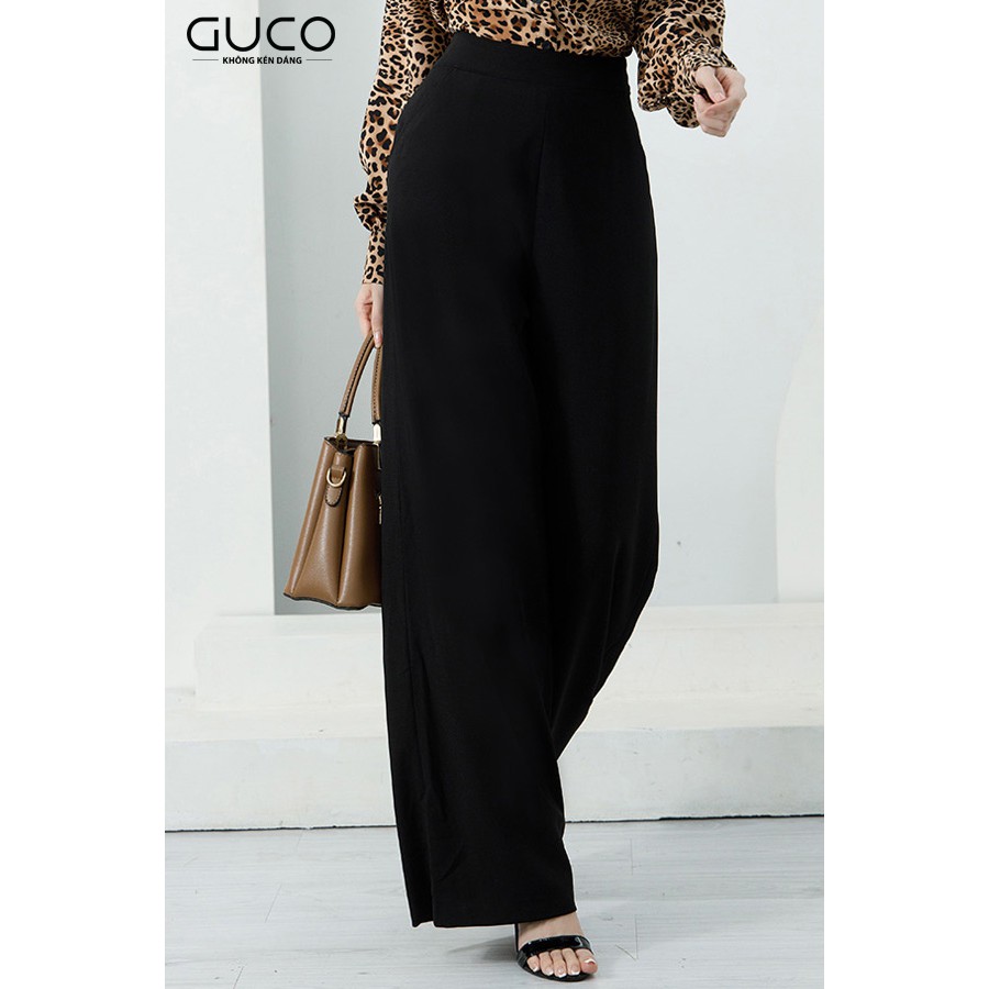 [Mã FASHIONMALLT4 giảm 15% đơn 150k] GUCO - Quần nữ ống suông QD134