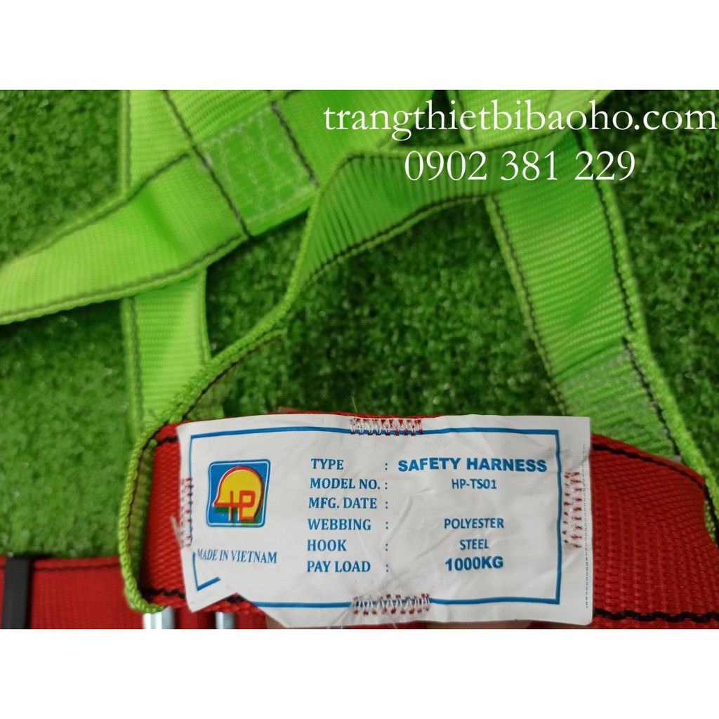Dây an toàn kiểu bán thân PP 1 móc nhôm dây thừng, dây bẹ