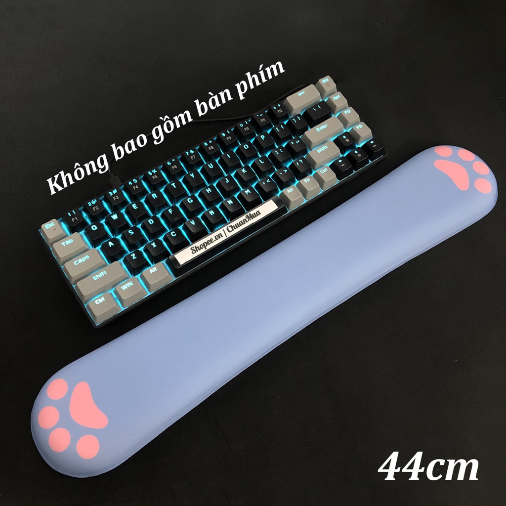 Đệm Kê Tay Bàn Phím Silicon 3D Hình Cún Cute Keyboard Hand Rest Gaming KOJMAC (Gối Lót Chuột Chống Mỏi Tay Trơn Trượt)