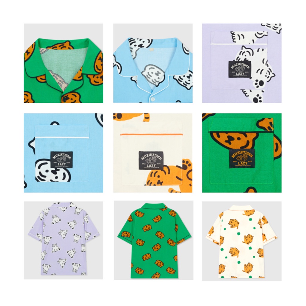 SPAO Bộ Đồ Ngủ Pijama Ngắn Tay Phong Cách Hàn Quốc Cho Cặp Đôi 4 Màu Tùy Chọn