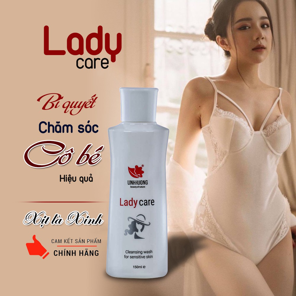 Dung dịch vệ sinh LADY CARE Linh Hương 150ml [Chính Hãng]. An Toàn Cho Cả Bầu Con Nhỏ - Giúp Cô Bé Luôn Hồng Thơm Khít