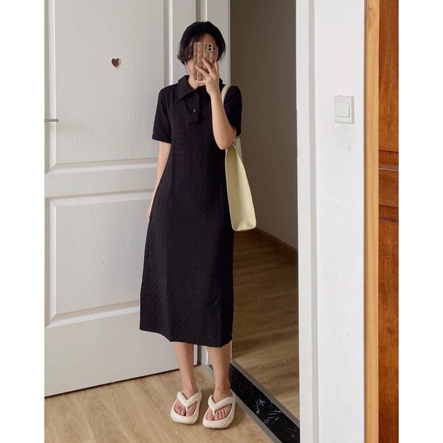 Váy polo hoạ tiết kẻ ô Nana21 Nanastore21