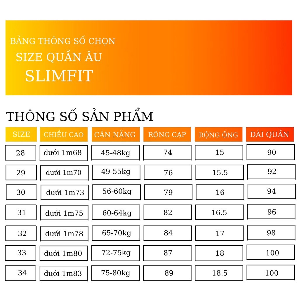 Quần âu nam dáng slimfit, chuẩn thiết kế hàn quốc, cực tôn dáng, lịch sự, trẻ trung