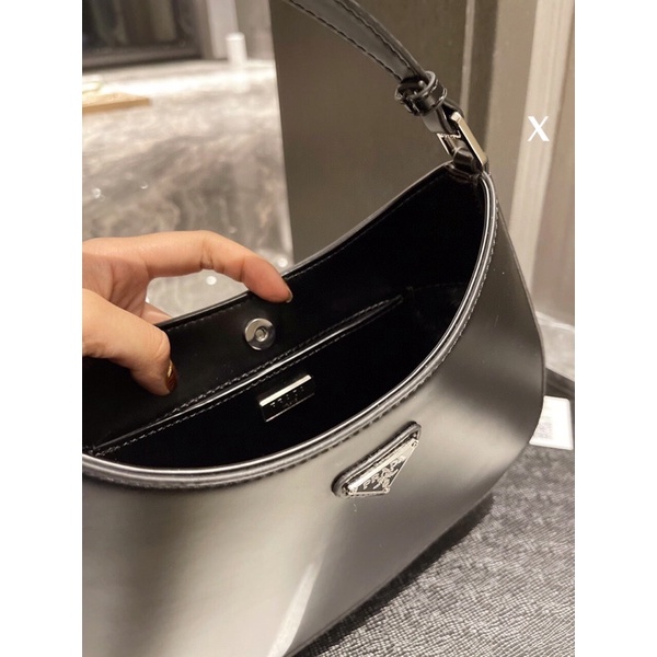 Túi xách prada kẹp nách sz 27 chất da thật