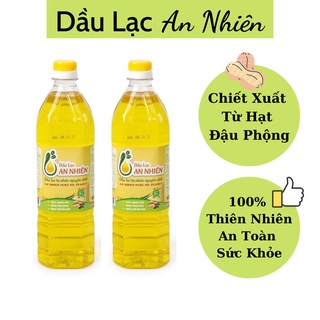 Dầu Lạc An Nhiên Chai 1lít,  An Toàn Cho Sức Khỏe, Hàng Chuẩn, Date Mới