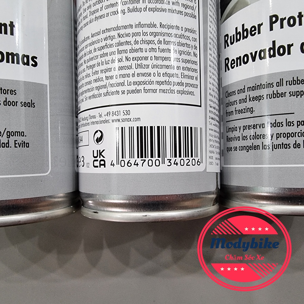 Dung dịch làm mềm, bảo dưỡng cao su - Sonax rubber protectant 300ml