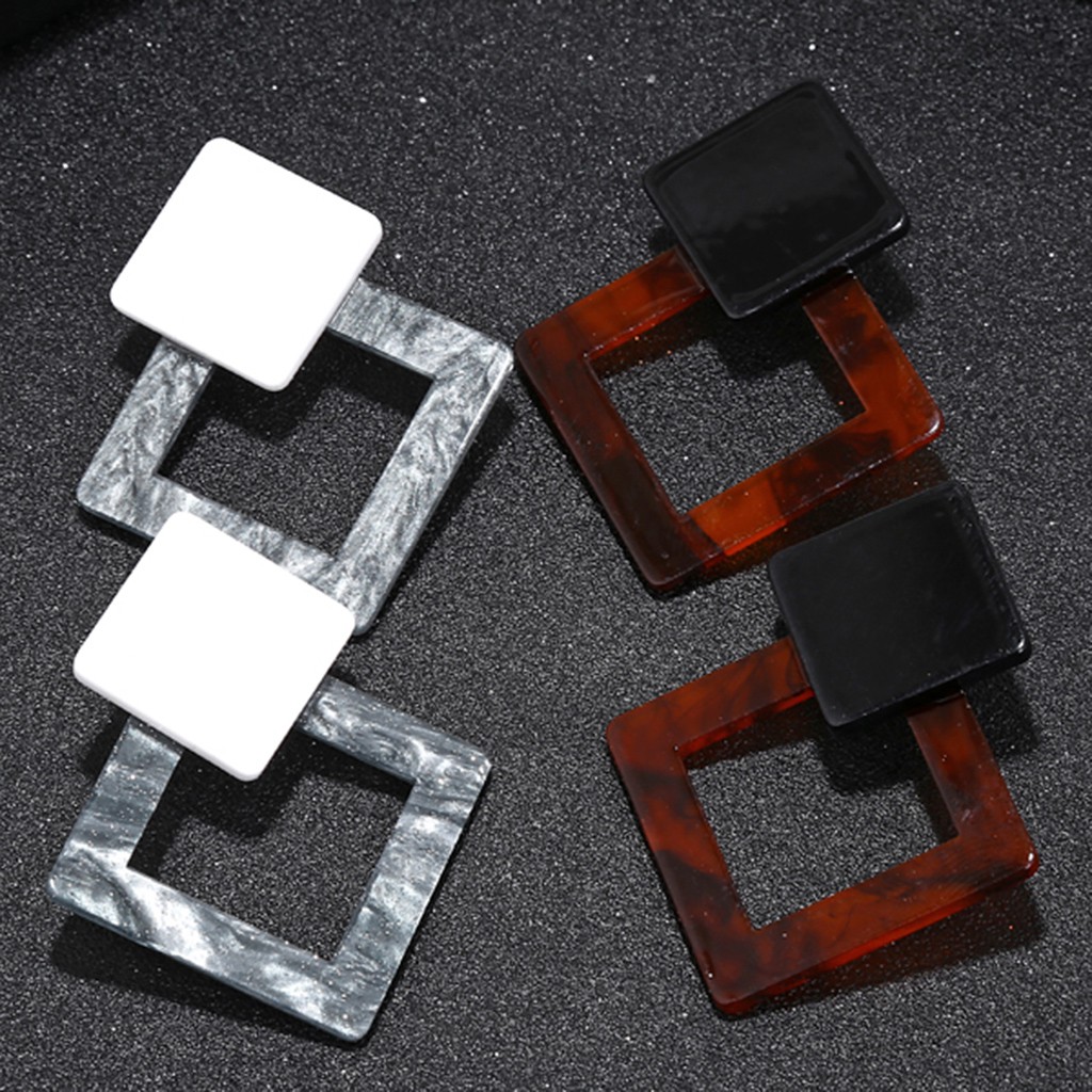 Khuyên tai hình tam giác phong cách cổ điển thanh lịch dành cho nữ