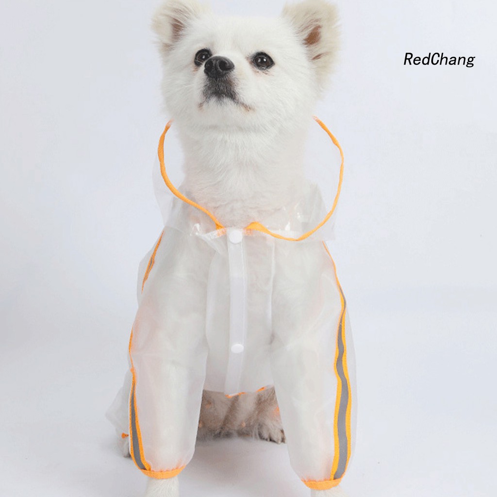 Áo Mưa Trong Suốt Có Mũ Trùm Đầu Cho Thú Cưng