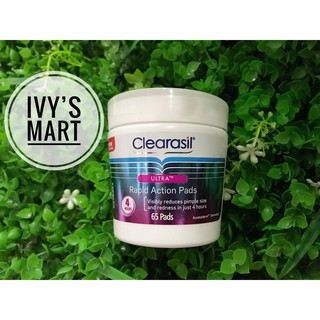 Bông trị sạch mụn cao cấp của Úc - Clearasil Ultra Rapid Action Face Wipe Pads 65