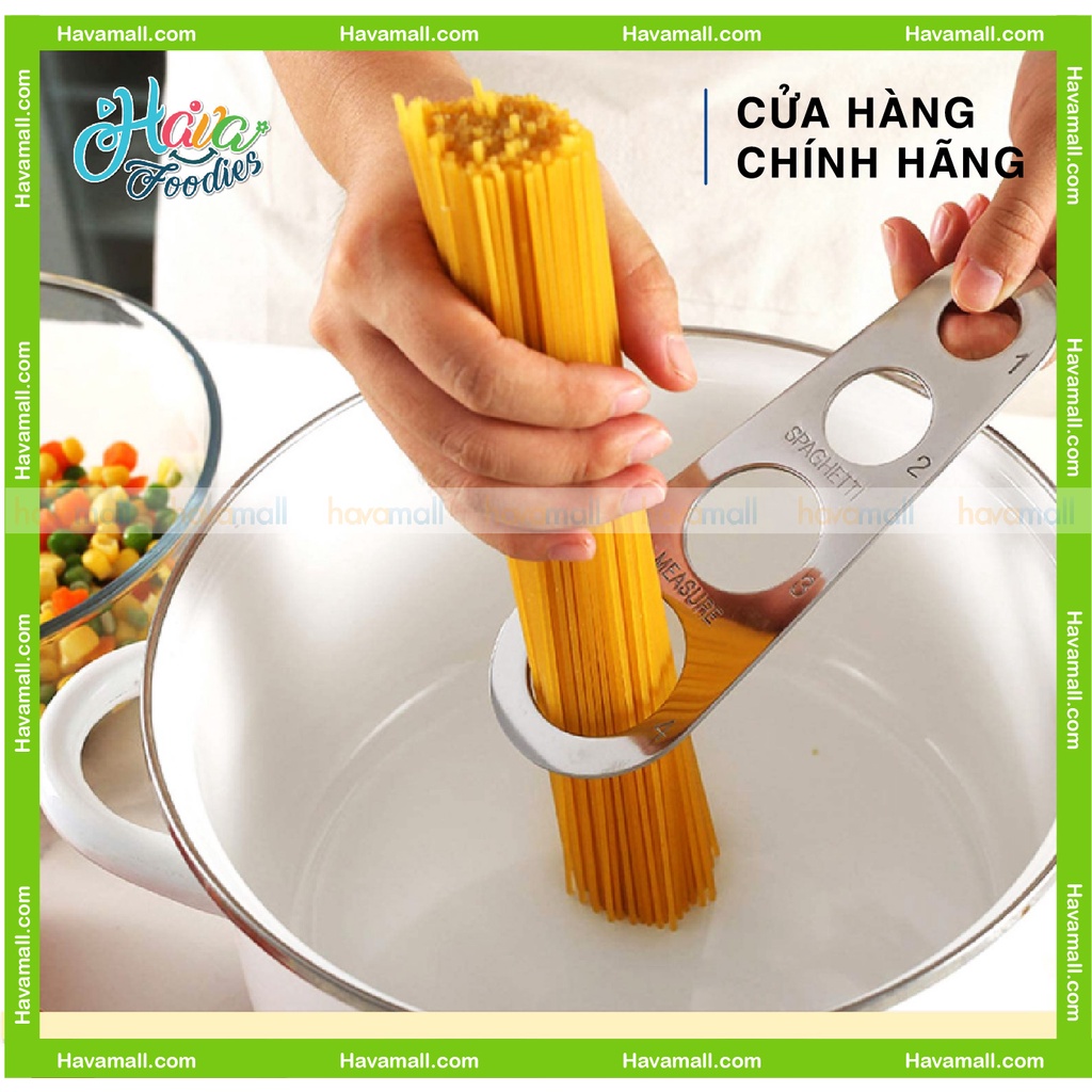 Dụng Cụ Đo Lường Mì Spaghetti 4 Lỗ Không Gỉ - Pasta Measure Tool