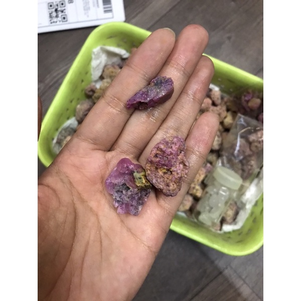 50-100g đá thanh tẩy Ruby