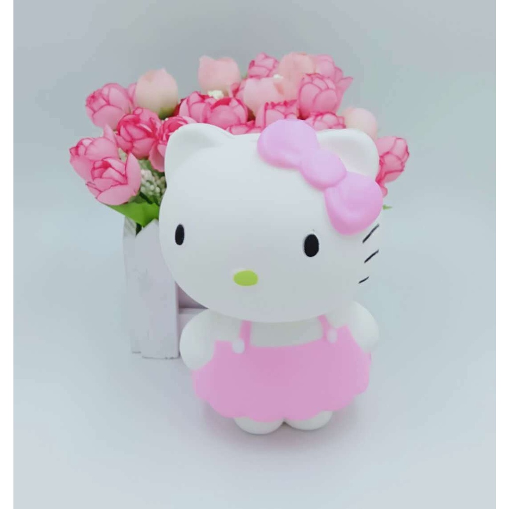 Squishy Lớn Hình mèo hello kitty màu hồng Đồ Chơi Xốp Giảm Stress Hình mềm mịn dễ Thương đàn hồi Cho Bé