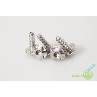 Ốc lục giác H2 5x15 răng gỗ inox CNC