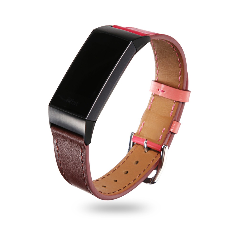 Dây đeo bằng da mềm thoáng khí cho đồng hồ thông minh Fitbit Charge 4 / Charge 3 / Charge 2