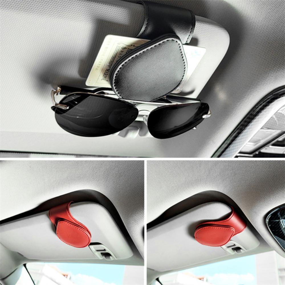 Kẹp Kính Mát Bằng Da Đa Năng F7N4 Cho Xe Hơi