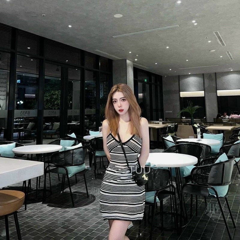 ĐẦM BODY LEN SỌC HAI DÂY