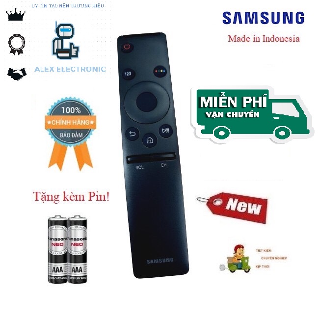 Remote Điều khiển tivi Samsung Smart TV chính hãng theo máy Made in Indonesia 100% Tặng kèm Pin-Điện tử ALEX