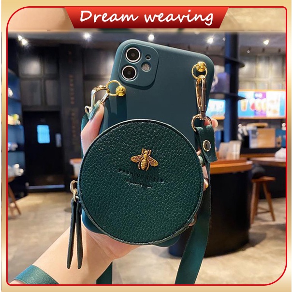 🧧🧧Ốp Điện Thoại Mềm Dạng Túi Đeo Chéo Hình Tròn Cho iPhone 6/6plus/6splus/7/7plus/8/8plus/x/xs/se/xr/11/12/13/pro/max