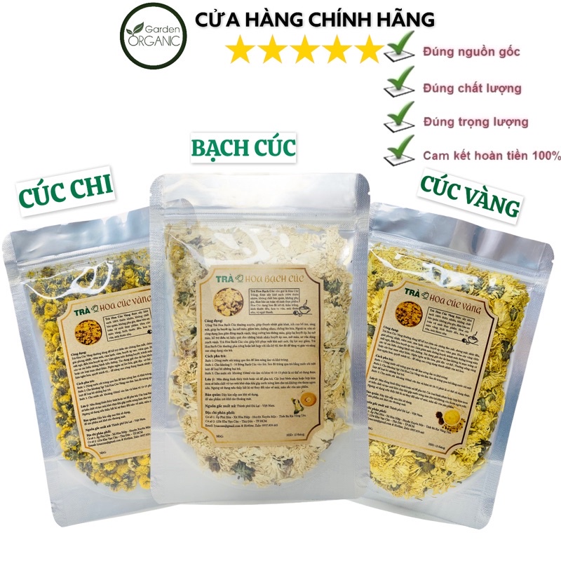 TRÀ HOA CÚC LOẠI 1 (CÚC VÀNG - CÚC CHI - BẠCH CÚC)