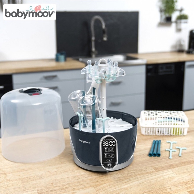 [Mã MKBC13 giảm 80k đơn 1 triệu] Máy tiệt trùng và sấy khô bình sữa Babymoov BM15294