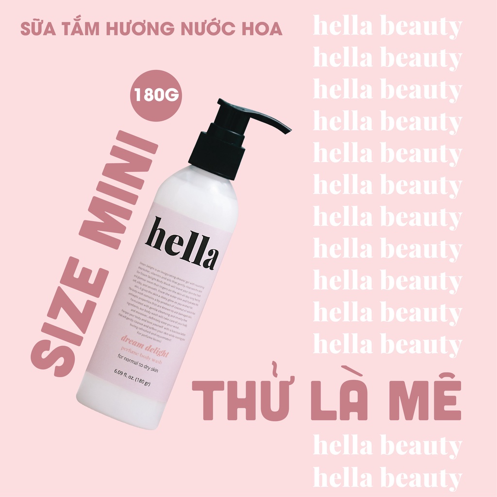 Sữa Tắm Nước Hoa Thơm Lâu Trắng Da Hella Beauty An Toàn Cho Da Nhạy Cảm Dưỡng Ẩm Mịn, Lưu Hương Lâu | BigBuy360 - bigbuy360.vn