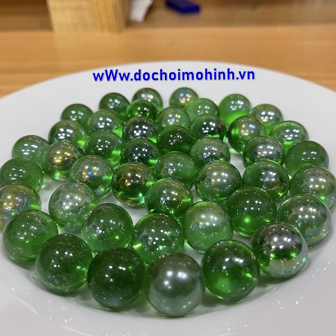 Combo 10 viên bi thủy tinh 16mm óng ánh cực đẹp mắt
