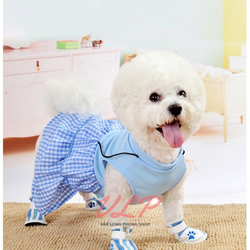 [2.5kg-7.5kg] Váy ôm dễ thương - trang phục thú cưng đáng yêu