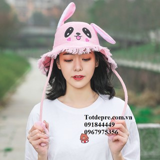 Mũ bóp tai thỏ mùa hè