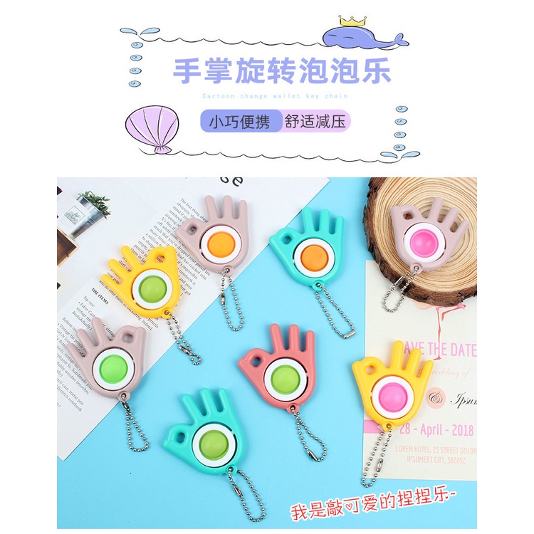 Đồ Chơi Bóp Xả Stress Hình Lòng Bàn Tay Năm Ngón Bằng silicone
